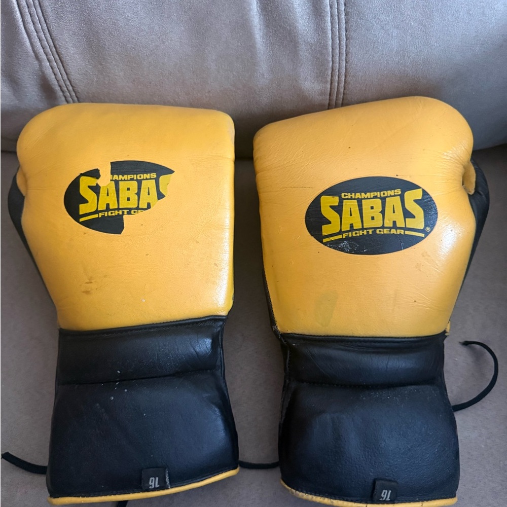 Abas Yellow and Black Training Gloves